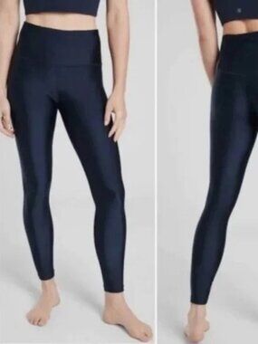 Athleta Dark Blue Elation Sheen High Rise Leggings